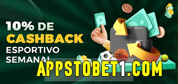 10% de bônus de cashback na appstobet 